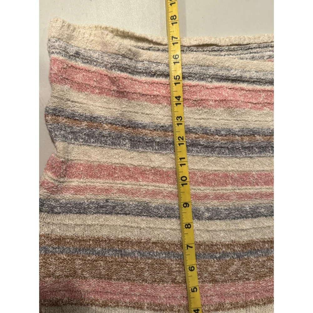 Women's Sincerely Jules Striped Crew Neck Sweater M - Cream, Pink, Blue